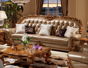 Диван Белмонт двойной (Классика, Натуральная кожа) для дома